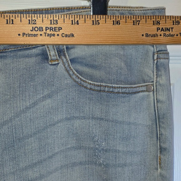 Judy Blue Distressed Blue Jeans Boyfriend Destroyed Light Wash 15 32 14 Ankle - Picture 13 of 16